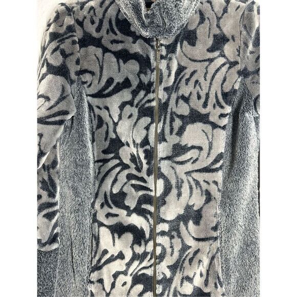 Rare Bohemian Simclan Women’s Teddy Fleece Jacket Floral Pattern Size 38EU/ M US - Picture 2 of 15